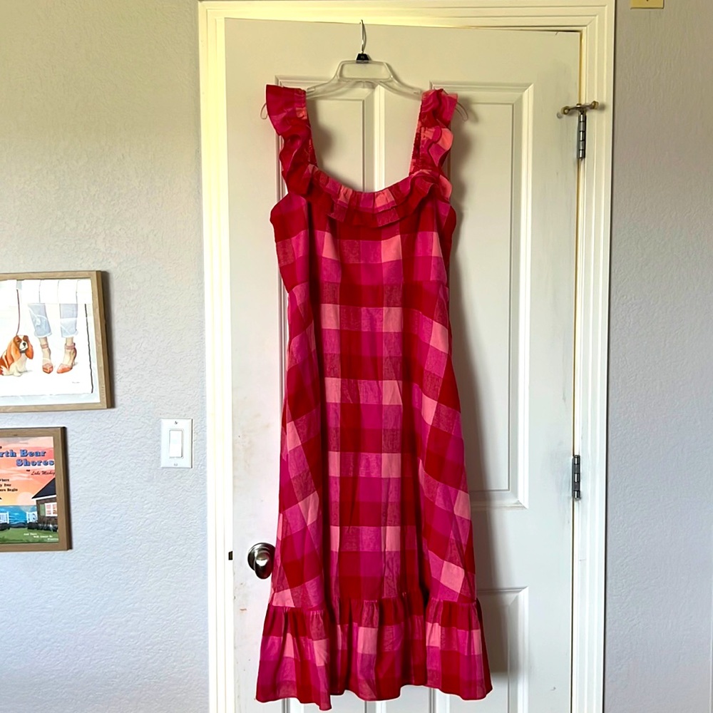 Kate spade plaid picnic dress